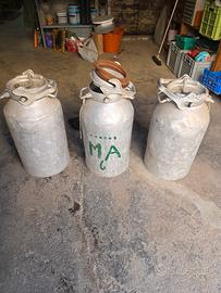 Bidone 50 litri latte e olio  guarnizioni nuove