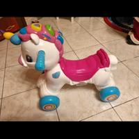 unicorno cavalcabile e dondolo