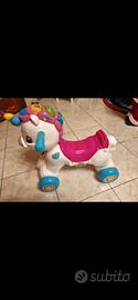 unicorno cavalcabile e dondolo