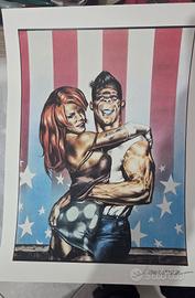 volume ranxerox + 4 stampe Firmate 