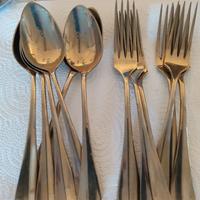 set di cucchiai e forchette alpaca