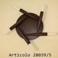 Plafoniera anticata ruggine scuro