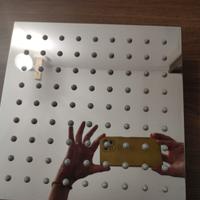 Soffione doccia cm 25 x 25, 81 ugelli in silicone,