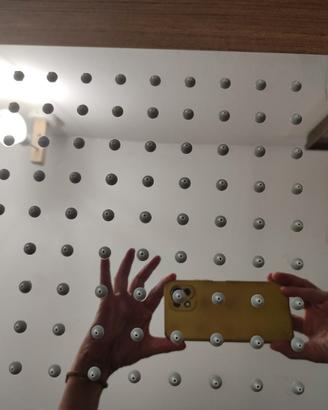 Soffione doccia cm 25 x 25, 81 ugelli in silicone,