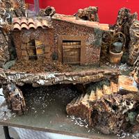 Presepe in corteccia di sughero
