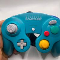 Controller Blu Smerald Emerald Nintendo Gamecube O