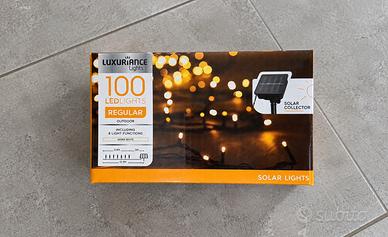 Catena Luminosa Solare 100 LED da Esterno 12,9 m