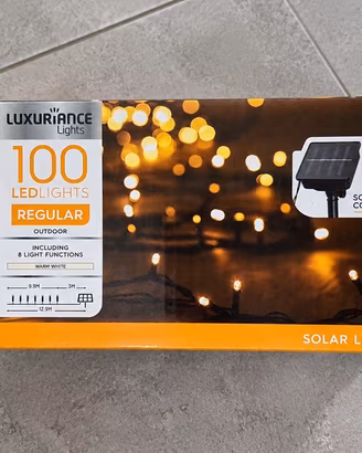 Catena Luminosa Solare 100 LED da Esterno 12,9 m