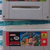 mini lotto 2 giochi Snes Super Nintendo rari