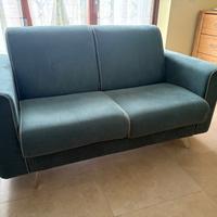 Divano a due posti in tessuto sfoderabile