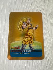 Dragonball z lamincards Goku dorato numero 17