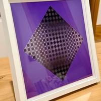 Quadro 1975 Victor Vasarely serigrafia optical