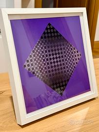 Quadro 1975 Victor Vasarely serigrafia optical