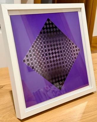 Quadro 1975 Victor Vasarely serigrafia optical