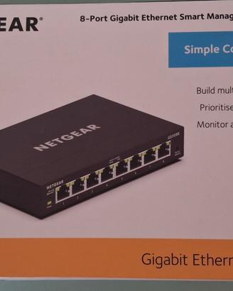 NETGEAR GS308E SWITCH 8 PORTE ETHERNET 10/100/1000