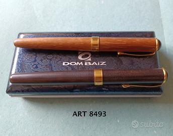 Coppia penne stilografiche " dom baiz " anni '90