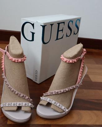 GUESS Kaiha Sandali Donna con Borchie Tacco 12 cm