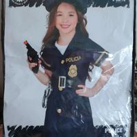 Costume Carnevale Poliziotta 5/6 anni Nuovo!!! 