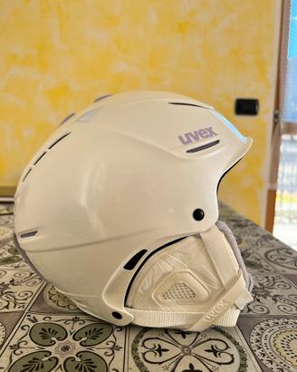 Cqsco da sci Uvex P1 bianco/lilla mis.52-55