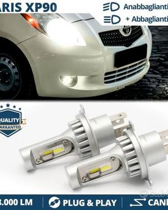 LAMPADINE LED H4 Per Toyota Yaris 05-11 6500K