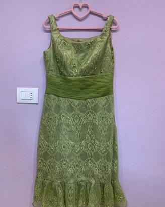 Vestito a tubino verde elegante taglia L