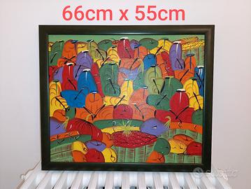 quadro originale santo Domingo pittura con cornice