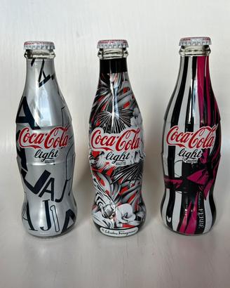 Collezione 3 Bottiglie Coca Cola 2010