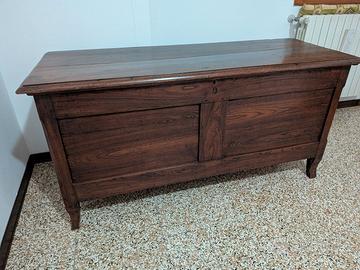 Cassapanca antica in legno massello