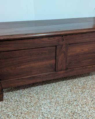 Cassapanca antica in legno massello