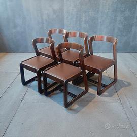 Sedie willy Rizzo per Mario Sabot anni 70 in legno