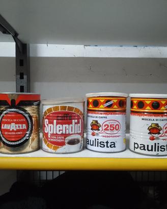 Caffe' barattoli in metallo vintage