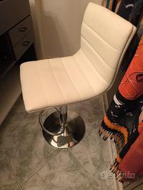 sedia bar in pelle 