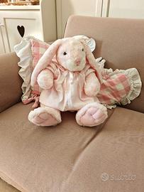 shabby/ coniglio rosa/ peluche/ pink rabbit