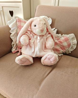shabby/ coniglio rosa/ peluche/ pink rabbit