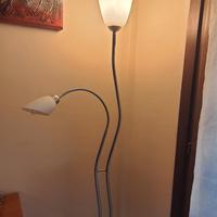 piantana design doppia luce con potenziometro "