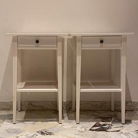 Coppia comodini IKEA Hemnes bianchi