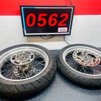 Coppia cerchi motard XPS 50 - gomme continenteal s