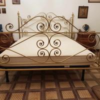 Letto matrimoniale in ottone (vintage)