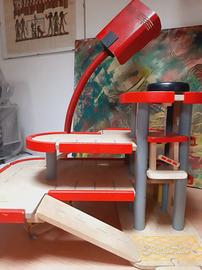 Gioco in legno Garage parcheggio con macchinine