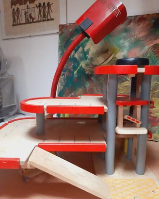Gioco in legno Garage parcheggio con macchinine