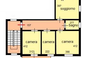 CECINA MARE, 150 mt mare ampio 4 vani con garage