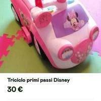 Triciclo primi passi Disney