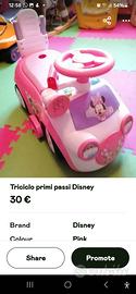 Triciclo primi passi Disney