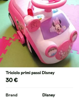 Triciclo primi passi Disney