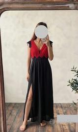 Abito rosso e nero