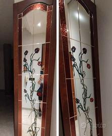 Specchio decorato a mano 