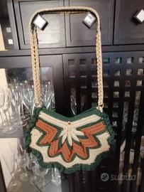 borsa uncinetto cordino swan 