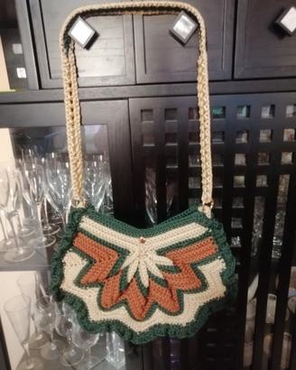 borsa uncinetto cordino swan 