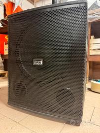 Subwoofer coppia Italian Stage IS S115A + 2 aste