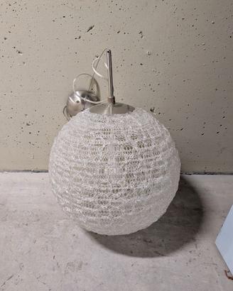 Lampadario a sospensione sferico trasparente